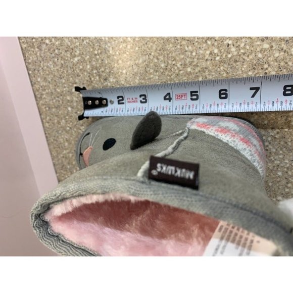 MUKS LUKS Gray Bonnie Bunny Boot - Unisex SIZE 9 and 10 - Picture 7 of 10